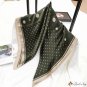 Spring and summer new wind simple retro British simulation silk 70cm square scarf small silk scarf f