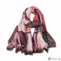 Retro wind new satin long scarf 0 new silk satin silk scarf female print Mother's Day shawl