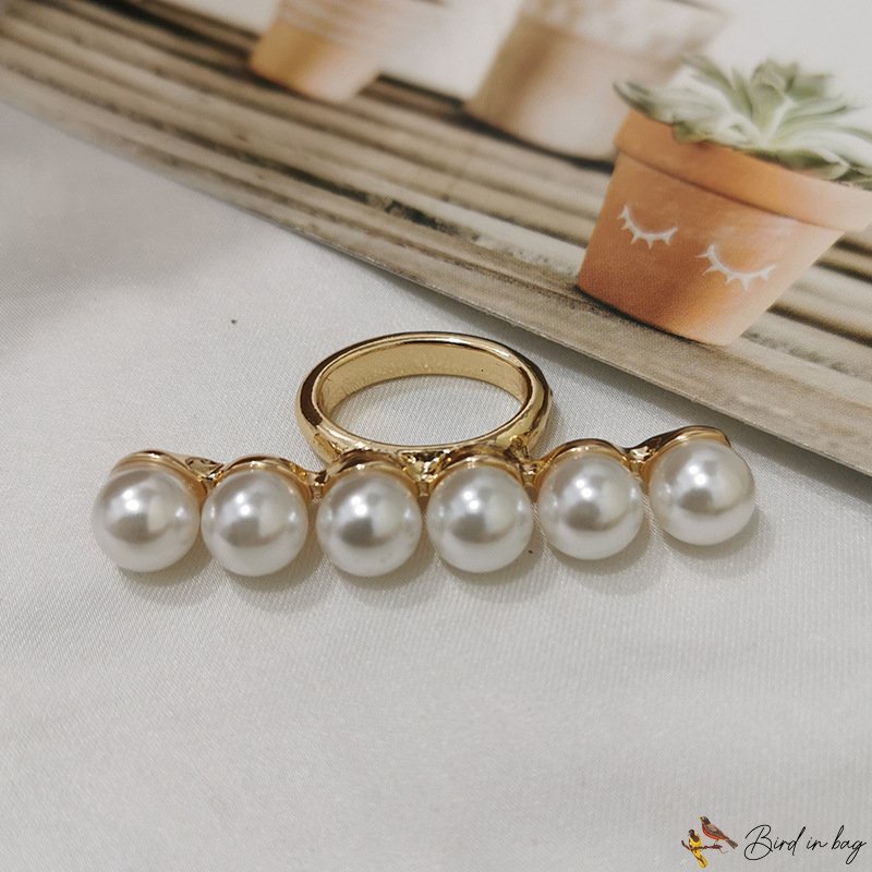 Classic electroplated three-ring silk scarf buckle line pearl scarf buckle enamel square ring buckle