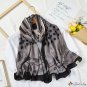 New cotton linen scarf Stallion City powder blue silk scarf 0 * 90 long scarf decorative thin shawl