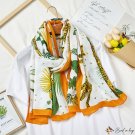 New cotton linen scarf female wind silk scarf retro khaki black long scarf decorative thin shawl