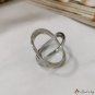 New electroplated silk scarf buckle line pearl scarf buckle enamel square ring buckle orange crystal
