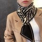 New knitted wool scarf literary fashion small ears narrow long strips pointed corner scarf models
