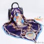 Silk scarf female spring pink simulation silk printing scarf 90x90cm satin large square scarf shawl