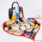 Female large square scarf simulation silk printing neck scarf scarf