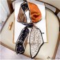 New bag silk scarf hair ribbon simulation silk scarf female satin small broken flower neck scarf Pin