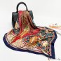 Silk scarf female spring simulation silk printing scarf tree of life 90x90cm satin large square scar