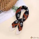New simulation silk scarf small square scarf female 70cm fine twill coiled hair neck scarf printing 