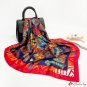 Spring and summer new simulation silk scarf printing turban large shawl hijab90 * 90CM Muslim packag