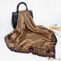 New simulation silk scarf female satin print large shawl scarf