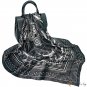 New simulation silk scarf female satin print lo large shawl scarf