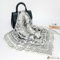 New simulation silk scarf female satin print lo large shawl scarf