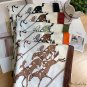 French silk scarf vintage female simulation silk twill silk scarf 90cm large square scarf printing s