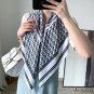 Large square scarf yellow silk scarf female simple magnanimous fashion temperament twill silk scarf