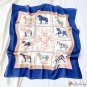 New silk Japanese French retro silk scarf women 70 simulation silk satin chiffon small square scarf