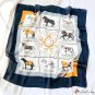 New silk Japanese French retro silk scarf women 70 simulation silk satin chiffon small square scarf