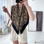 Paragraph French silk scarf retro female fashion temperament twill silk scarf 90cm large square scar