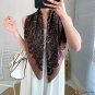 Paragraph French silk scarf retro female fashion temperament twill silk scarf 90cm large square scar