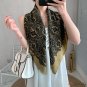 Paragraph French silk scarf retro female fashion temperament twill silk scarf 90cm large square scar