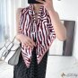 Spring and summer new simulation silk 90 twill square scarf zebra print silk scarf