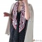 Spring and summer new simulation silk 90 twill square scarf zebra print silk scarf