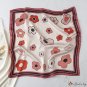 New satin sweet silk scarf female 70cm neck scarf small flowers printed small square scarf