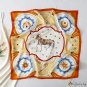 Summer new sweet small silk scarf female 70 simulation silk star pattern square scarf printing