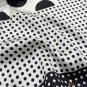 Polka dot simulation silk scarf female printing satin large shawl 90CM scarf