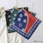New vintage neck scarf 70cm satin chiffon small square scarf female black professional simulation si