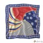 New vintage neck scarf 70cm satin chiffon small square scarf female black professional simulation si