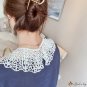 Korean new fake collar children literary style lace hollow small shawl Morandi color system lace can