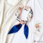 70 satin chiffon silk scarf female French new simulation silk ten horses printed small square scarf