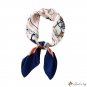 70 satin chiffon silk scarf female French new simulation silk ten horses printed small square scarf