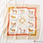 70 satin chiffon silk scarf female French new simulation silk ten horses printed small square scarf