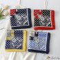 New vintage neck scarf 70cm satin chiffon small square scarf female simulation silk carriage print r