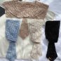 The new fake collar children literary style hollow lace small shawl Morandi color system decorative