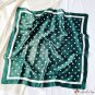 Retro French silk scarf polka dot 70cm satin chiffon square scarf female new simulation silk solid c