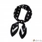 Retro French silk scarf polka dot 70cm satin chiffon square scarf female new simulation silk solid c