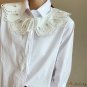 French new fashion wind literary female hollow small shawl chiffon cane decorative fake collar scarf