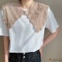 French new fashion style wind literary female lace hollow small shawl cane decorative fake collar sc