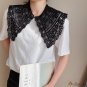 French new fashion style wind literary female lace hollow small shawl cane decorative fake collar sc