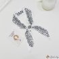 Double-sided pointed small floating ribbon women's silk scarf simulation silk twill dragonfly neck s