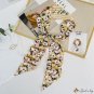New fresh literary floating ribbon female small silk scarf simulation silk twill light luxury neck s