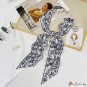 New fresh literary floating ribbon female small silk scarf simulation silk twill light luxury neck s