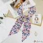 New fresh literary floating ribbon female small silk scarf simulation silk twill light luxury neck s