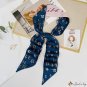 New fresh literary floating ribbon female small silk scarf simulation silk twill light luxury neck s