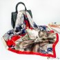 New simulation of silk scarf female large square scarf 90cm package head screen printing scarf