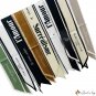 Double-sided pointed small floating ribbon female long strip silk scarf simulation silk letters prof