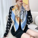 Autumn new fashion large square scarf French elegant celebrity fashion temperament silk scarf female