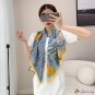 Autumn new fashion large square scarf French elegant celebrity fashion temperament silk scarf female